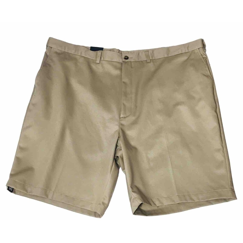 Roundtree & Yorke Travel Smart Mens 50W Shorts Stone Microfiber Luxurious NEW